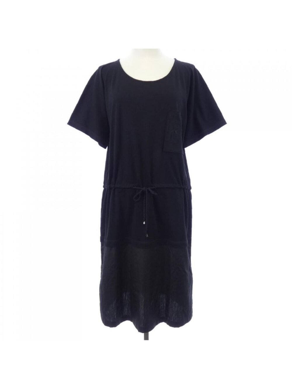Hermes Cut Dress Black
